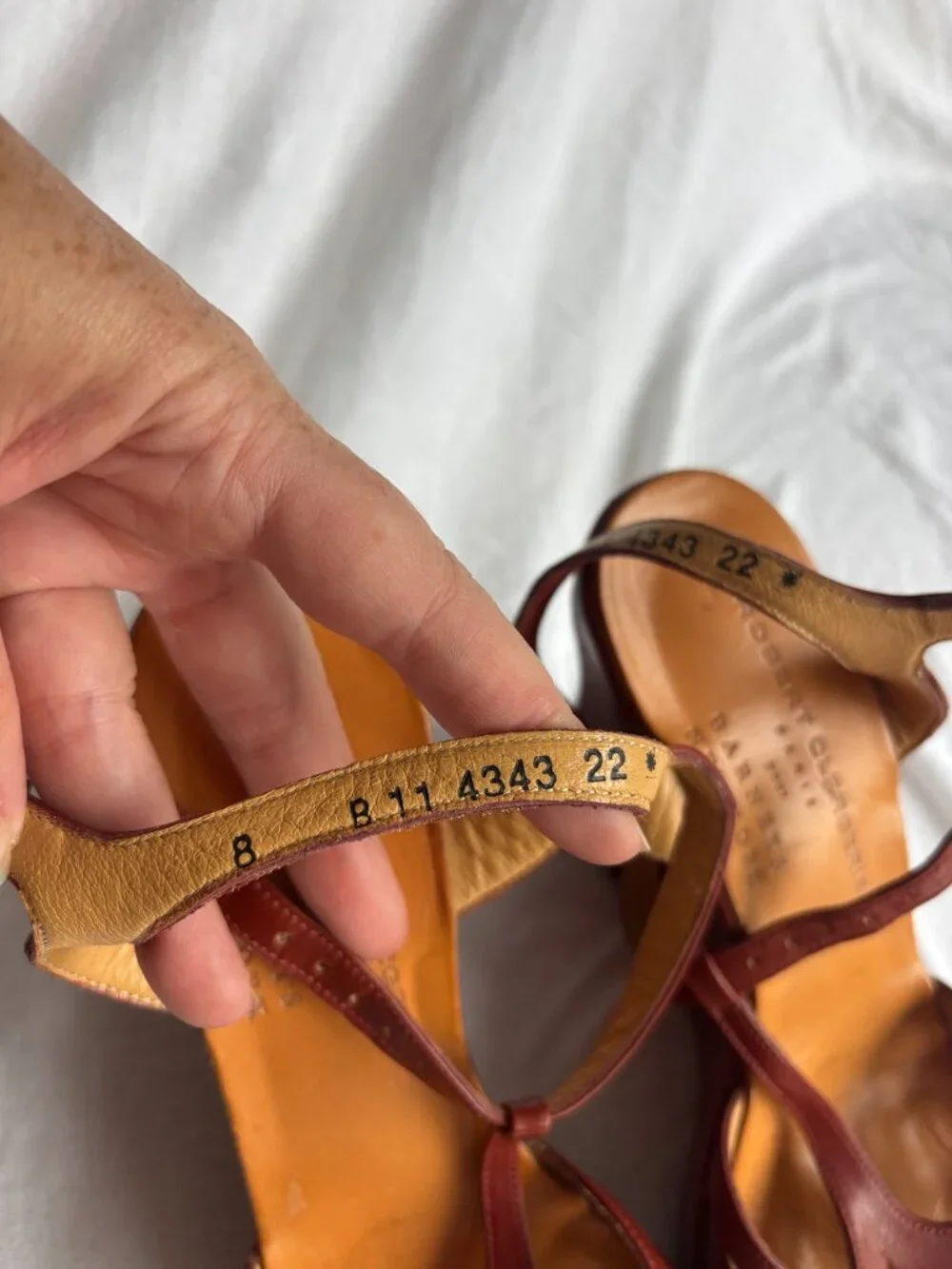 Robert Clergerie for Barneys New York Leather Wedge Sandals Size 8